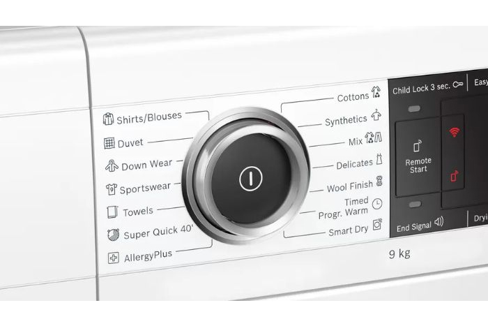 Máy sấy quần áo 9kg Bosch WTX87MH0SG kết nối Home Connect Series 8