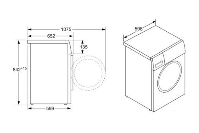 Máy sấy quần áo 9kg Bosch WTX87MH0SG kết nối Home Connect Series 8