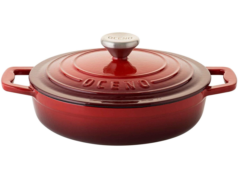 Nồi chảo gang đa năng 2in1 Oceno 22cm CRS-22A