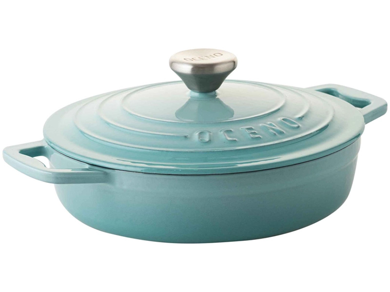 Nồi chảo gang đa năng 2in1 Oceno 22cm CRS-22A