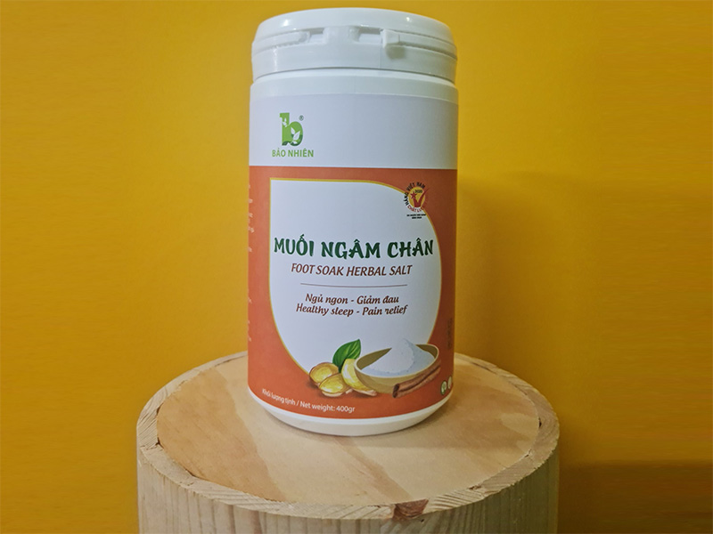 Bộ 2 hộp muối ngâm chân Bảo Nhiên (400g x 2 hộp)