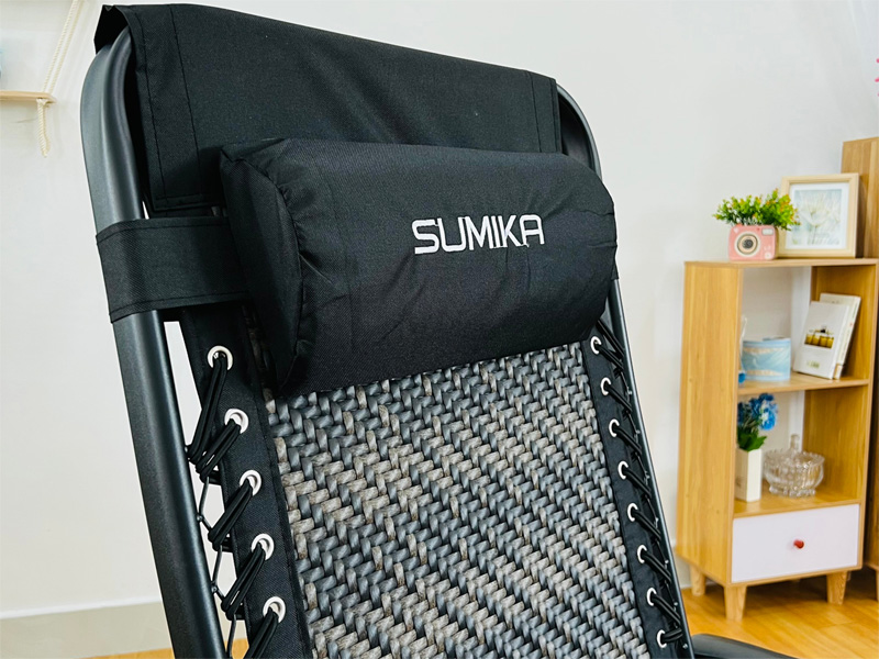 Ghế xếp thư giãn Sumika 636A, lưới mây nhân tạo