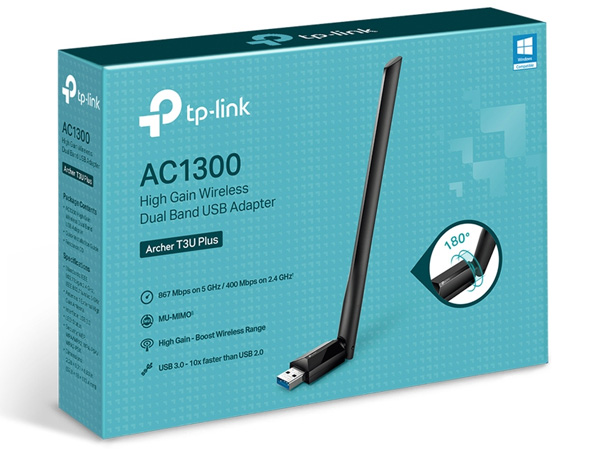 Bộ chuyển đổi wifi USB băng tần kép TP-Link Archer T3U Plus