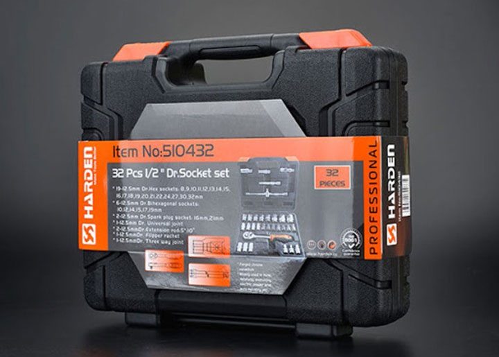 Bộ khẩu tay vặn 32 chi tiết Harden 510432