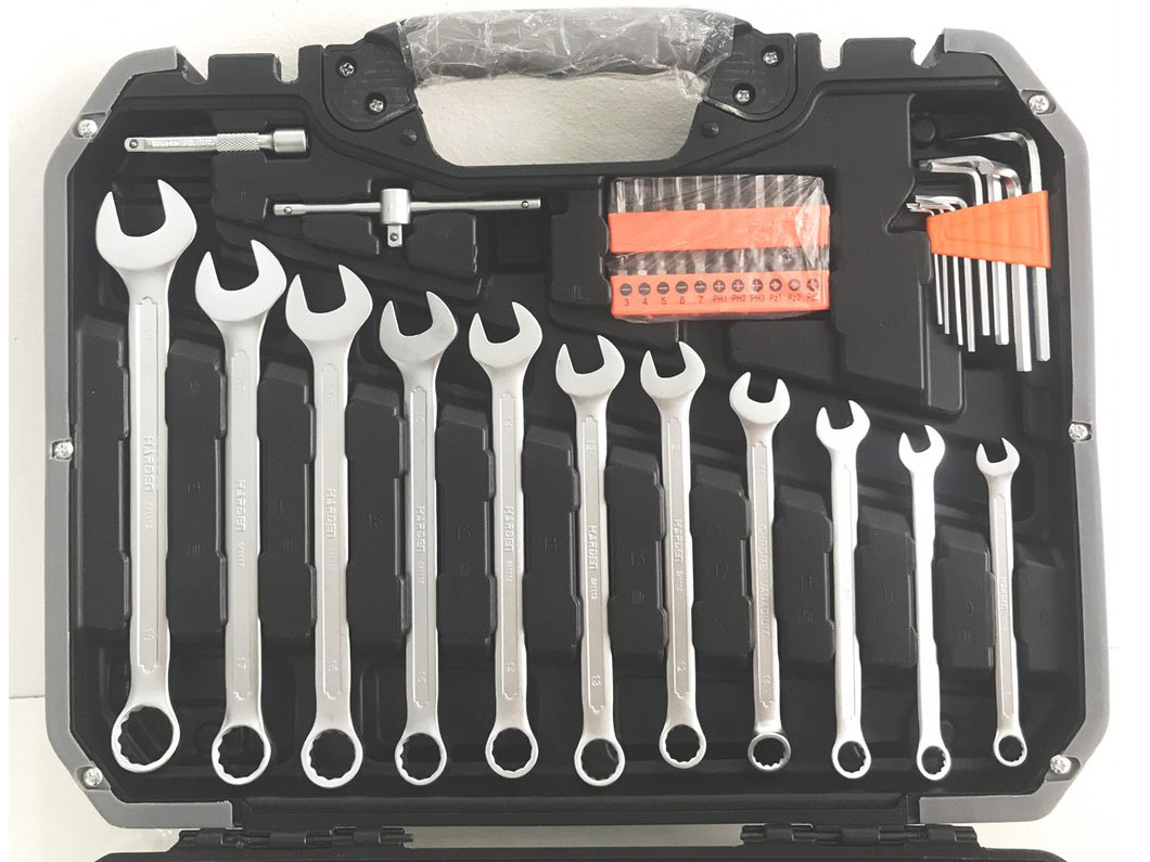 Bộ tuýp tay vặn tổng hợp 77 chi tiết Harden 510677