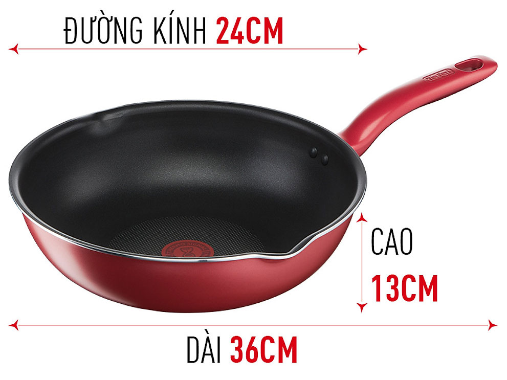 Chảo chiên lòng sâu Tefal So Chef 24cm (G1358495/G1358496)