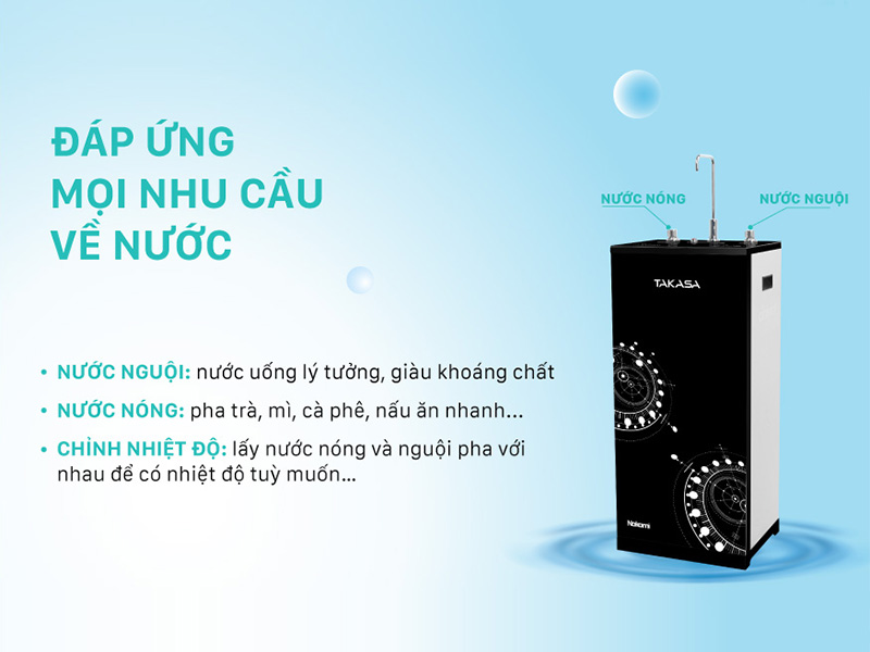 Máy lọc nước RO nóng nguội Takasa TAW-42210H
