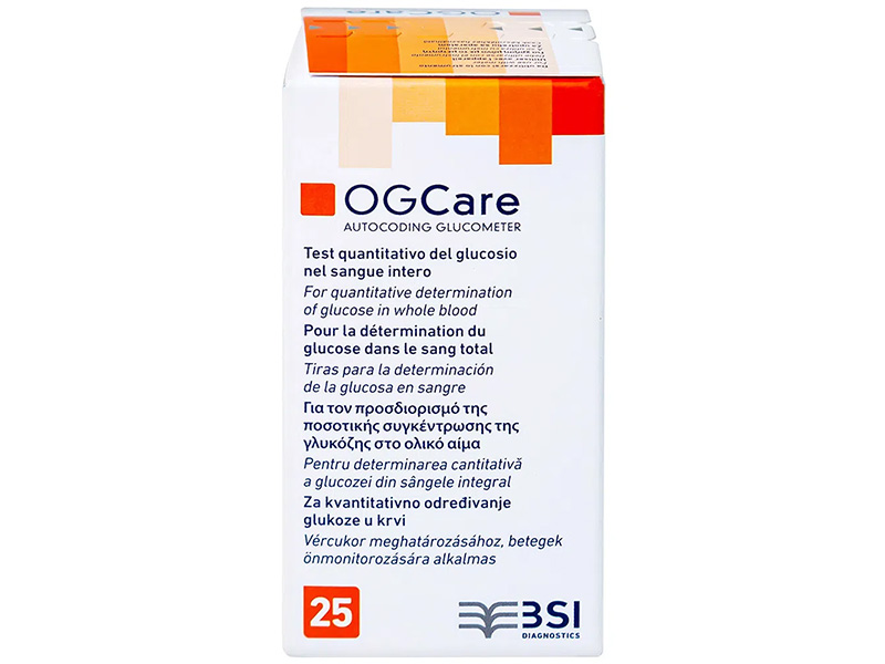 Que thử đường huyết OGCARE (25 que)