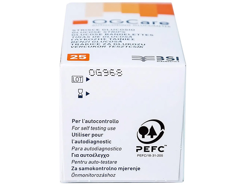 Que thử đường huyết OGCARE (25 que)