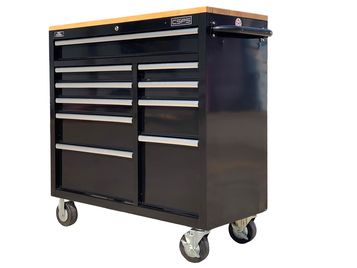 Tủ dụng cụ CSPS 10410 104cm - 10 hộc kéo có mặt ván gỗ