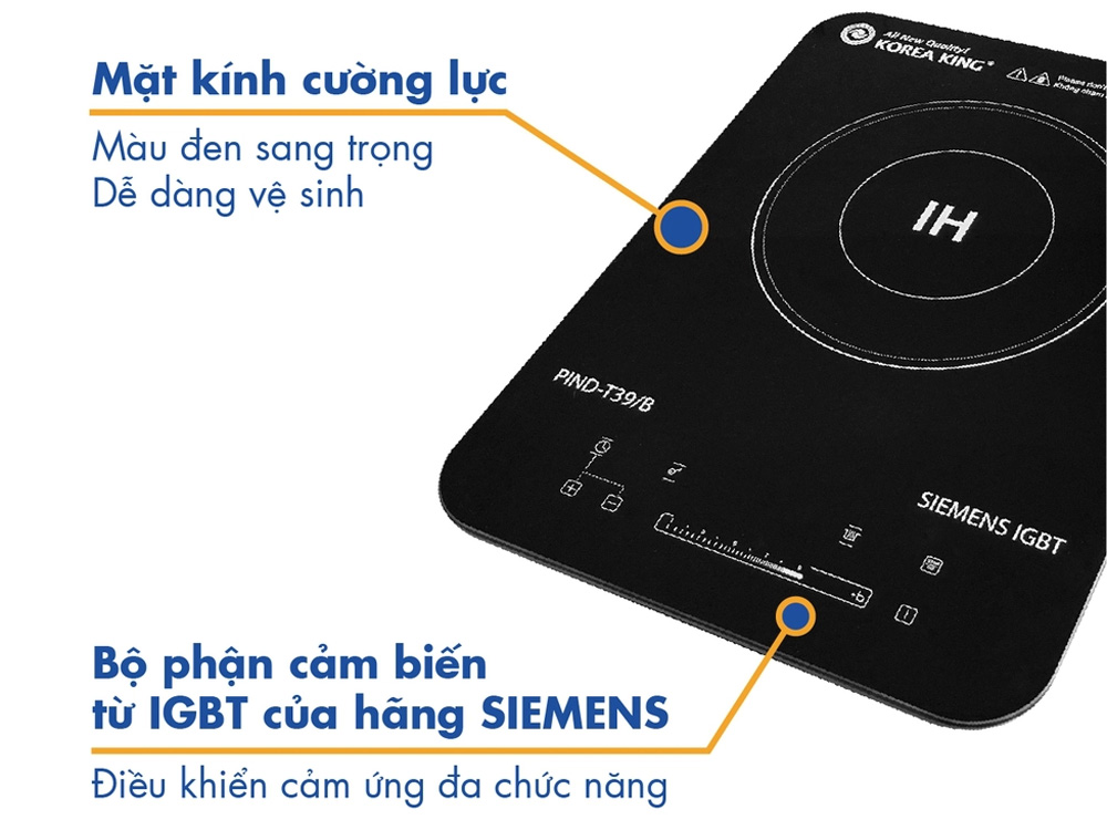 Bếp điện từ đơn Korea King PIND-T39/B