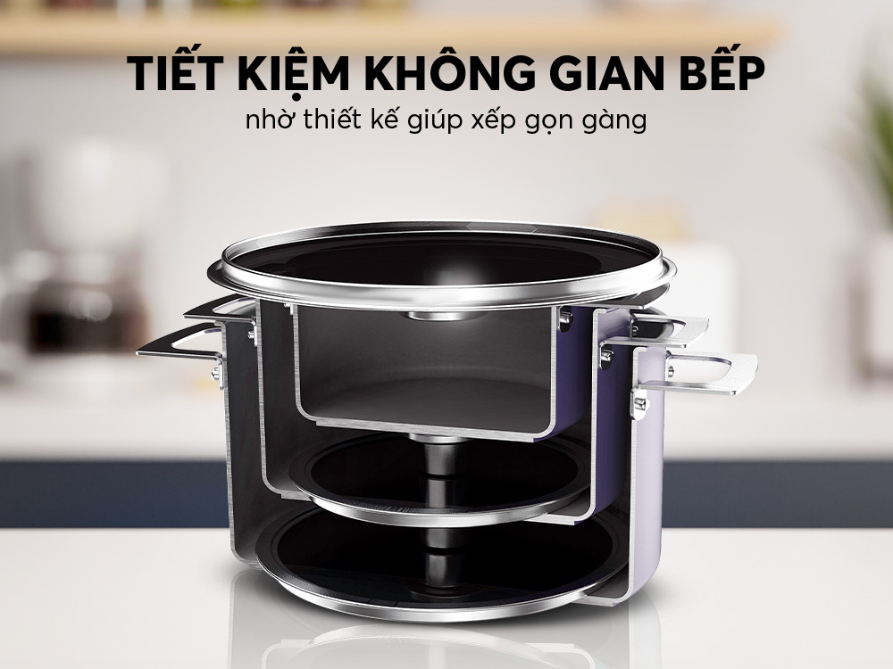 Bộ nồi Inox liền khối Elmich Hera EL-8190