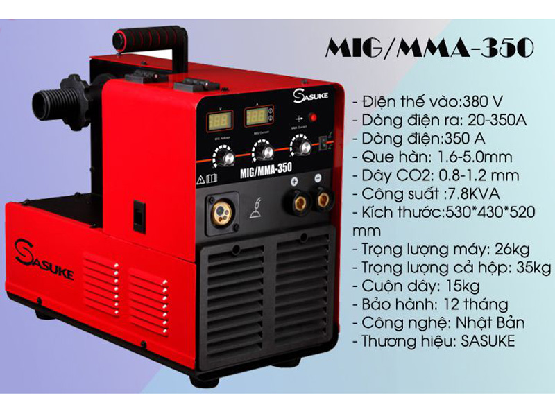 Máy hàn Sasuke MIG/MMA-350