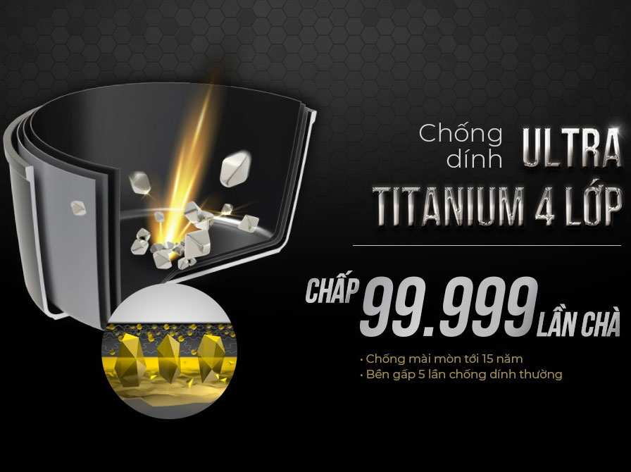 Nồi chống dính Ultra Titanium Sunhouse ST2210B-20 - 20cm