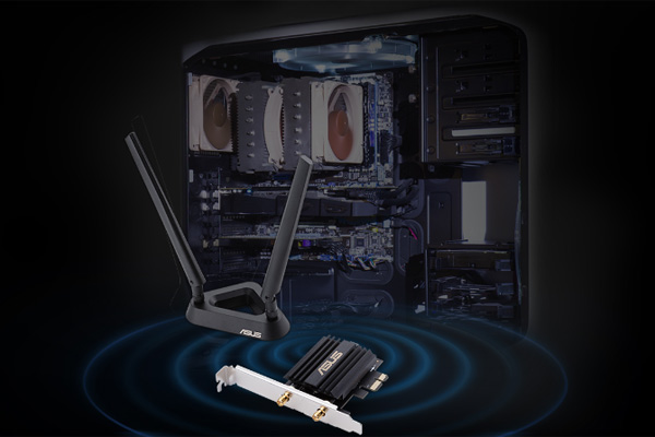 Card mạng PCIe Wifi 6 Asus PCE-AX58BT chuẩn AX3000