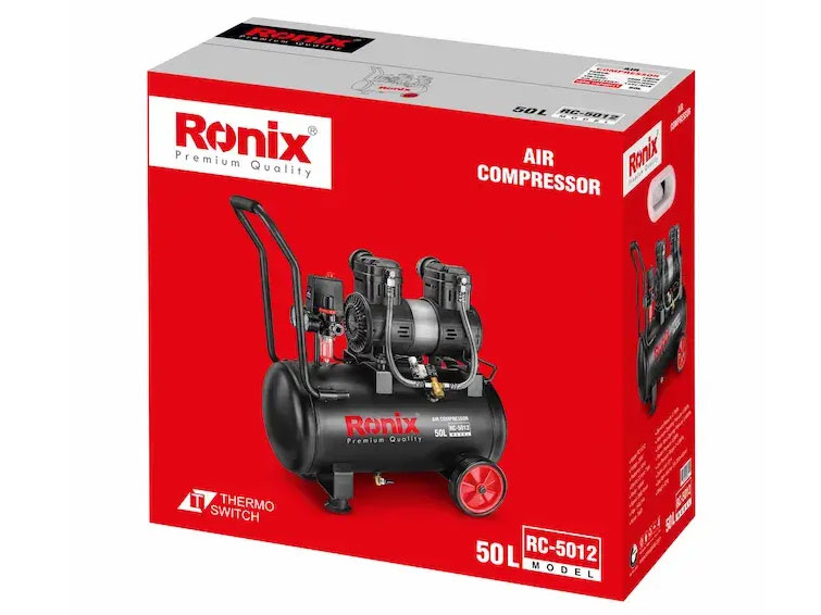Máy nén khí giảm âm không dầu 50 lít Ronix RC-5012