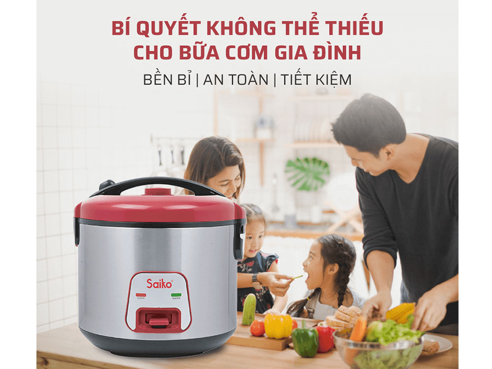 Nồi cơm điện Saiko RC-1821T 1.8 lít