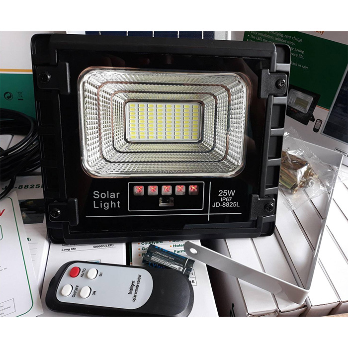 Đèn pha led năng lượng mặt trời JD-8825L (25W)
