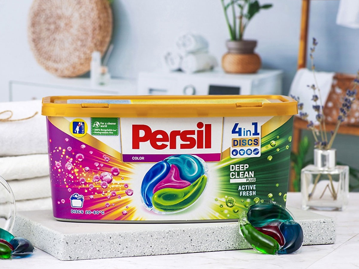 Viên giặt xả Persil kháng khuẩn 4 trong 1 38WL (Hộp 38 viên)