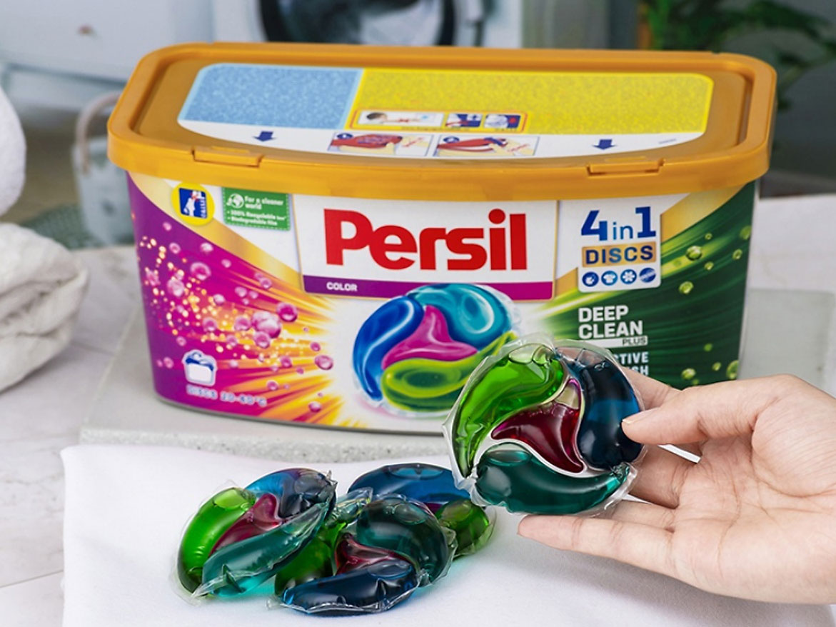 Viên giặt xả Persil kháng khuẩn 4 trong 1 38WL (Hộp 38 viên)