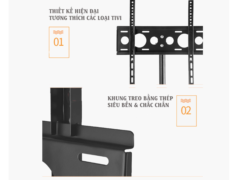 Giá treo tivi 3 chân đứng E1200 xoay 360 độ (32 - 55 inch)