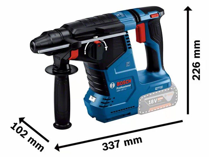 Máy khoan bê tông chạy pin Bosch GBH 187 LI 06119230K0