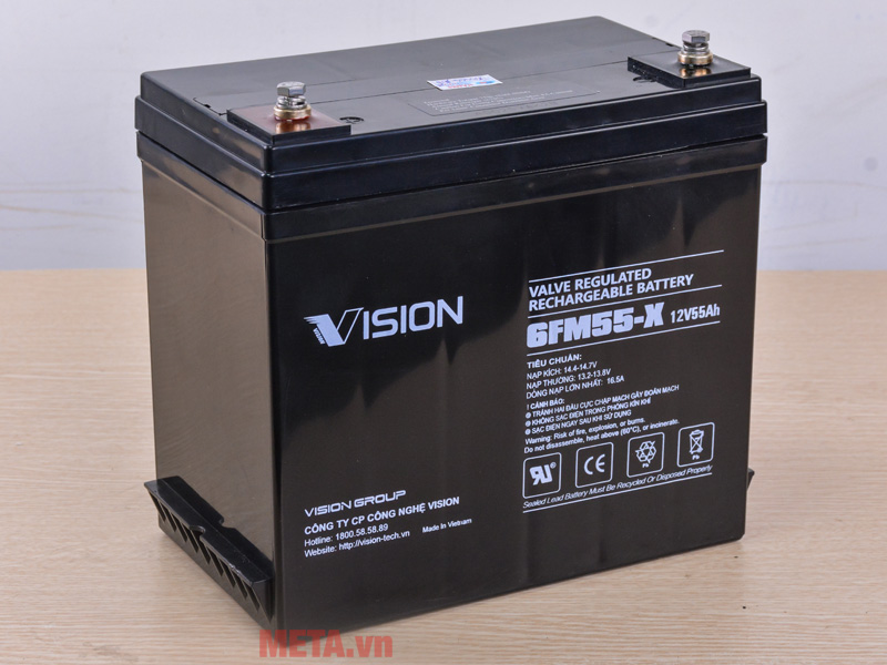Ắc quy Vision 6FM55-X 12V 55Ah