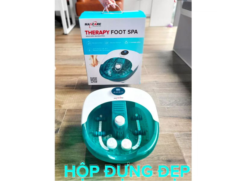 Bồn ngâm massage chân cao cấp điều chỉnh nhiệt độ Maxcare Max642Pro