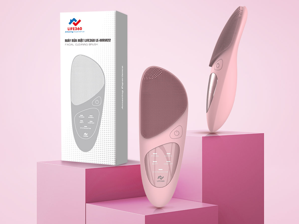 Máy rửa mặt Life360 LE-MRM22 - Hồng