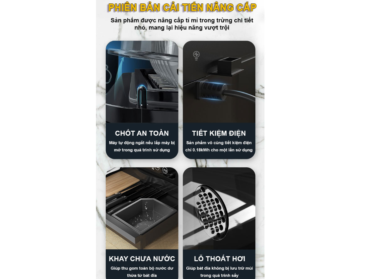 Máy sấy và khử trùng bát đĩa Winci K7-UV007 (42 lít)