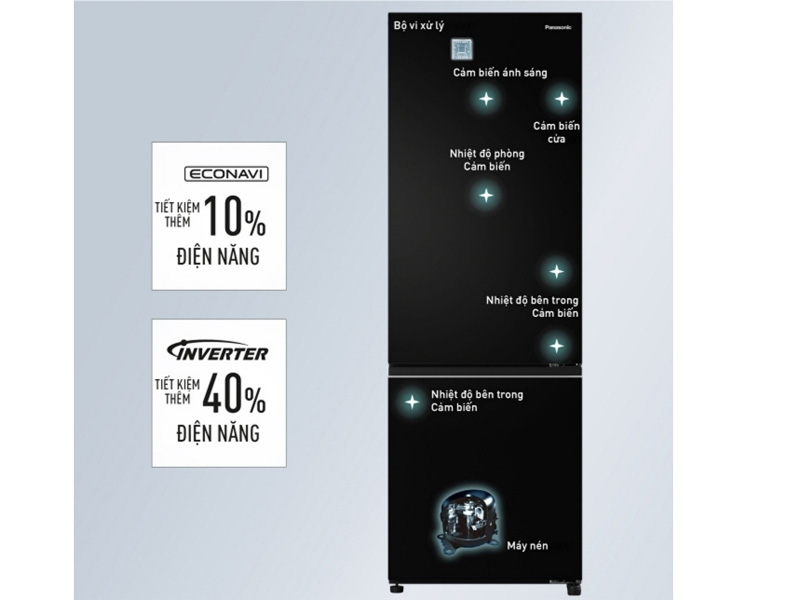 Tủ lạnh Panasonic Inverter 300 lít NR-BV331CPKV
