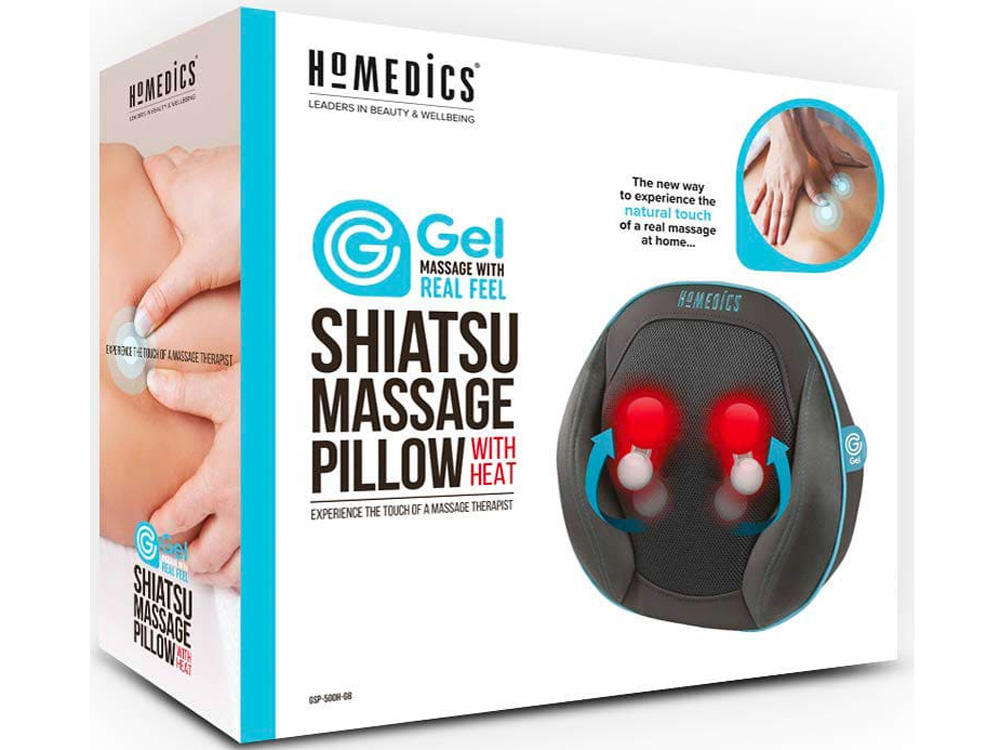 Gối massage công nghệ Shiatsu GEL 3D HoMedics GSP-500H-GB