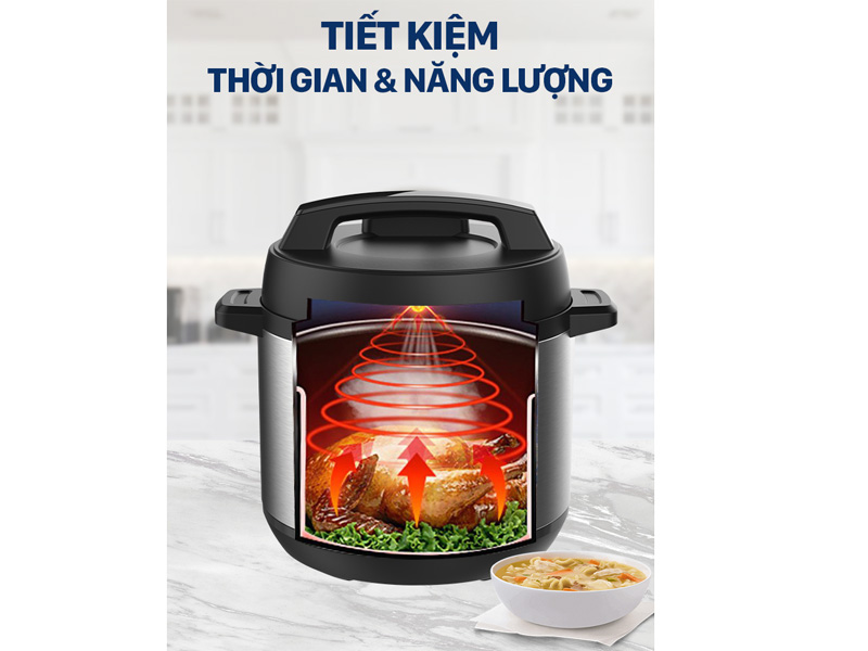 Nồi áp suất điện tử đa năng 6L Coex CP-3214A