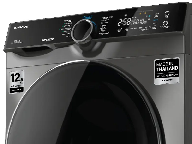 Máy giặt lồng ngang Coex Inverter 12.5kg FW-12CW1408IGB