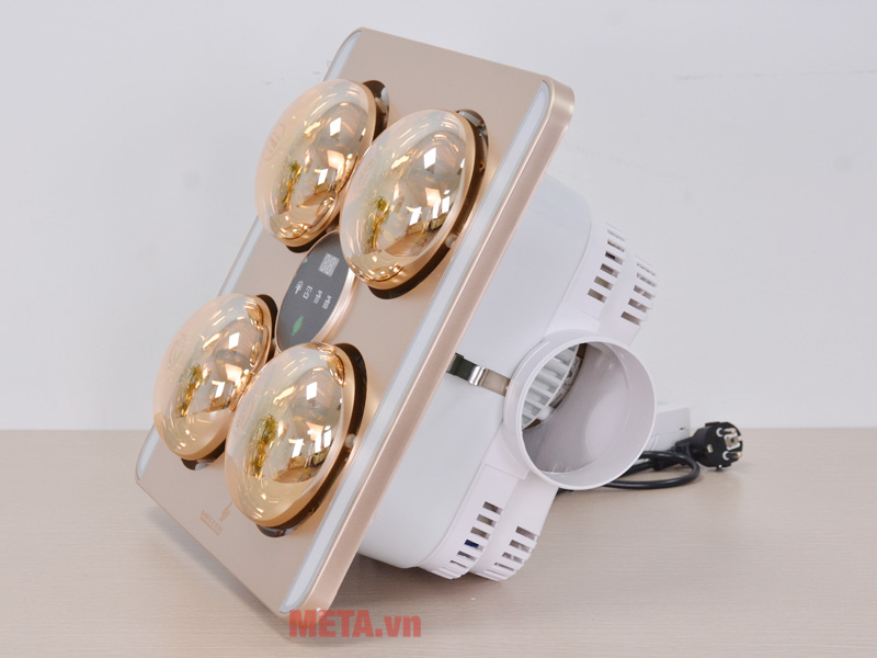 Đèn sưởi nhà tắm 4 bóng âm trần LED HE9 (Điều khiển từ xa)