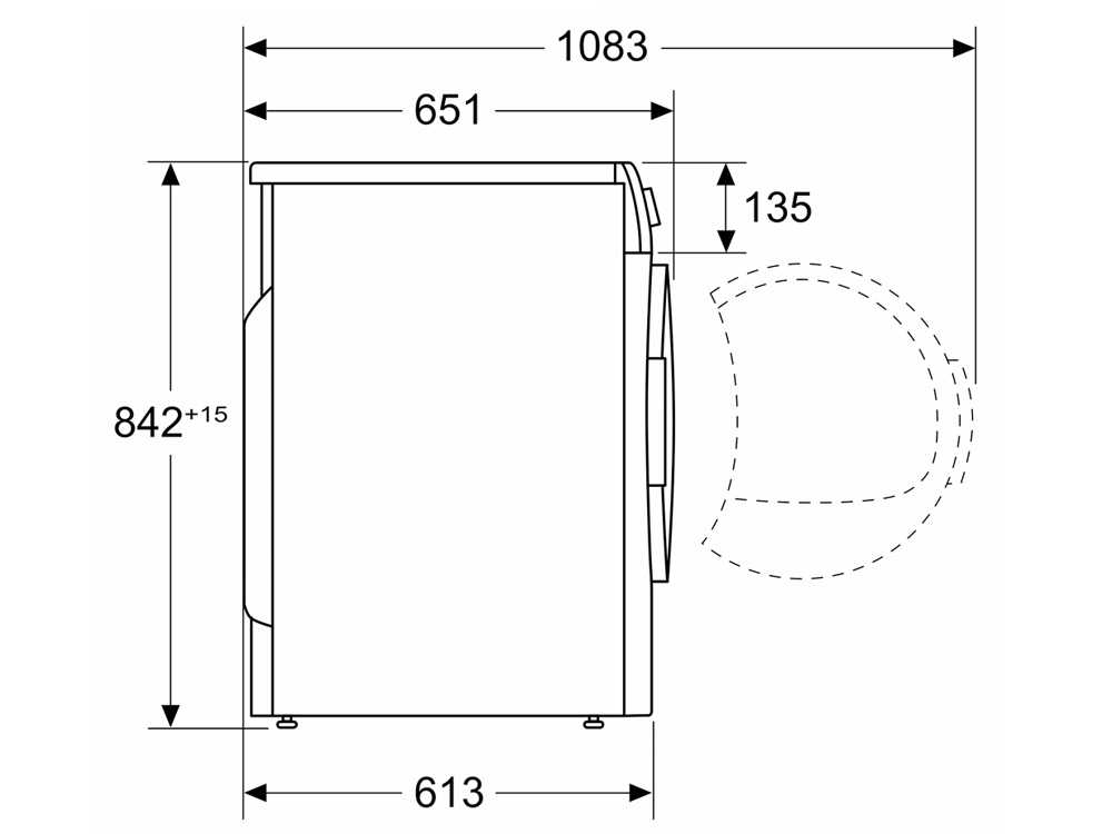 Máy sấy quần áo bơm nhiệt Bosch WTH83008SG 8kg