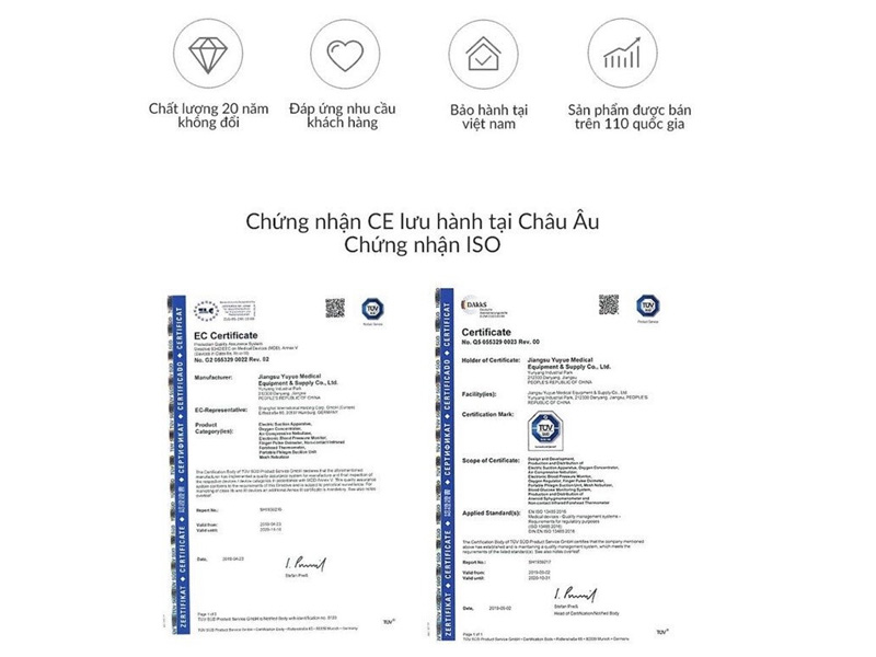 Máy đo huyết áp điện tử Yuwell YE670CR