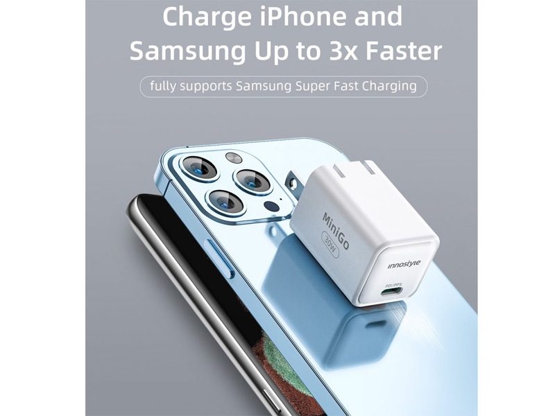 Sạc nhanh iPhone Innostyle Minigo Gan II PD/PPS IC30GPDWHT