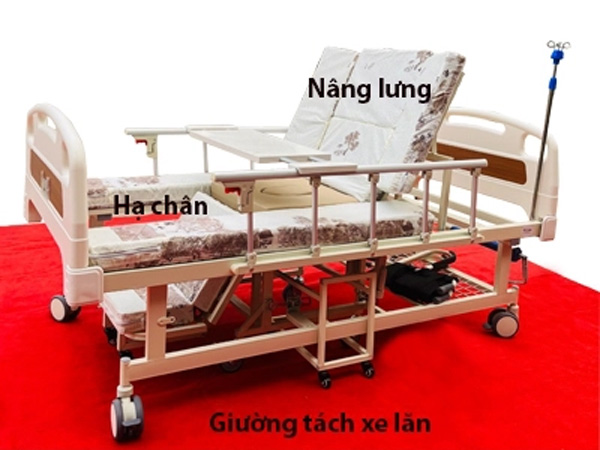 Giường bệnh nhân tách thành xe lăn Lucass GB-C243