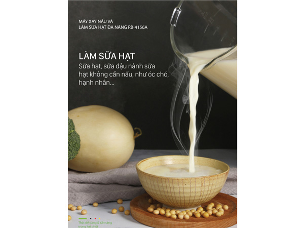 Máy xay nấu và làm sữa hạt đa năng Roler RB-4156A