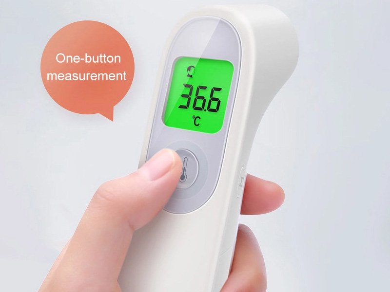 Nhiệt kế điện tử hồng ngoại đo trán, đo cơ thể D2Group KF-HW-005