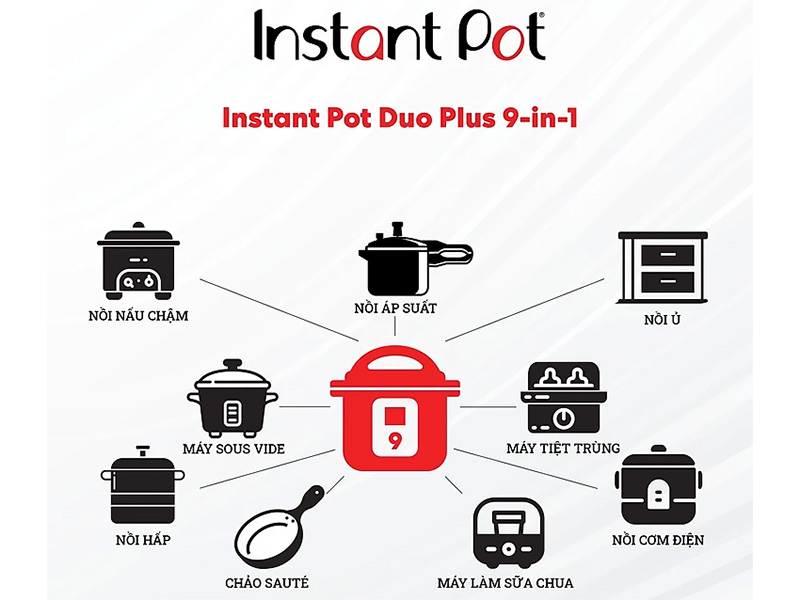 Nồi áp suất điện đa năng Instant Pot Duo plus 60 (9 in 1) - 5,7 lít