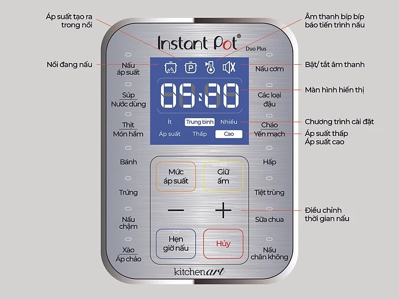 Nồi áp suất điện đa năng Instant Pot Duo plus 60 (9 in 1) - 5,7 lít
