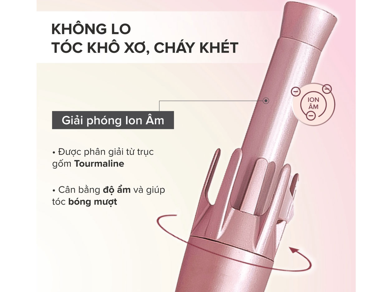 Máy uốn tóc tự xoay ion âm Maxcare InstaGlam (Hair InstaGlam)