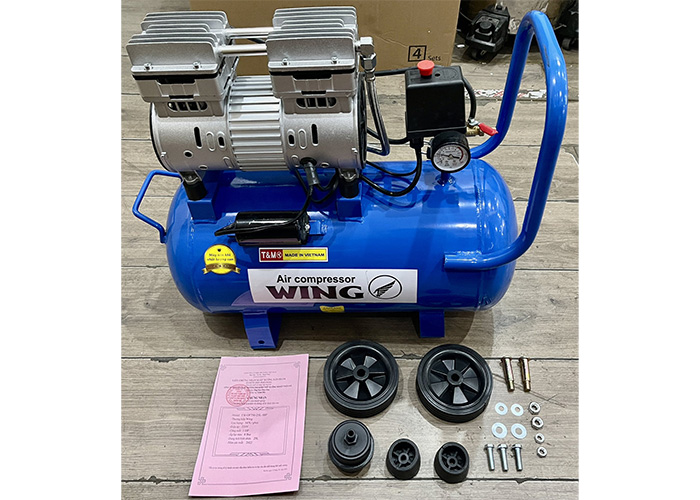 Máy nén khí không dầu giảm âm Wing TW-OF750 (30 lít)