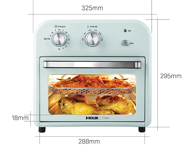 Nồi chiên không dầu đa chức năng 10 lít Roler RA-3111 - 1.500W