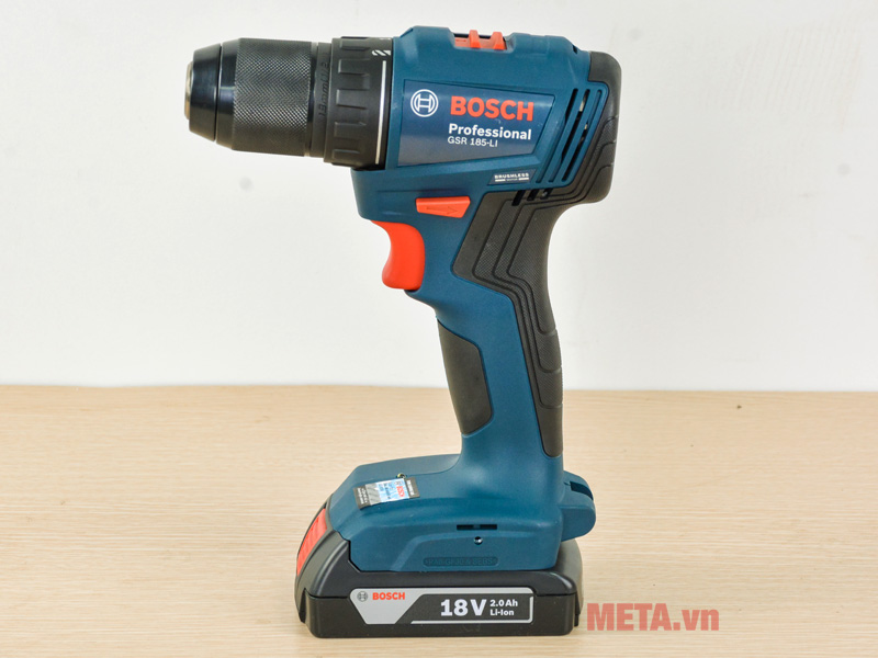 Máy khoan vặn vít dùng pin 18V Bosch GSR 185-LI 06019K30K1 (1 pin, 1 sạc)