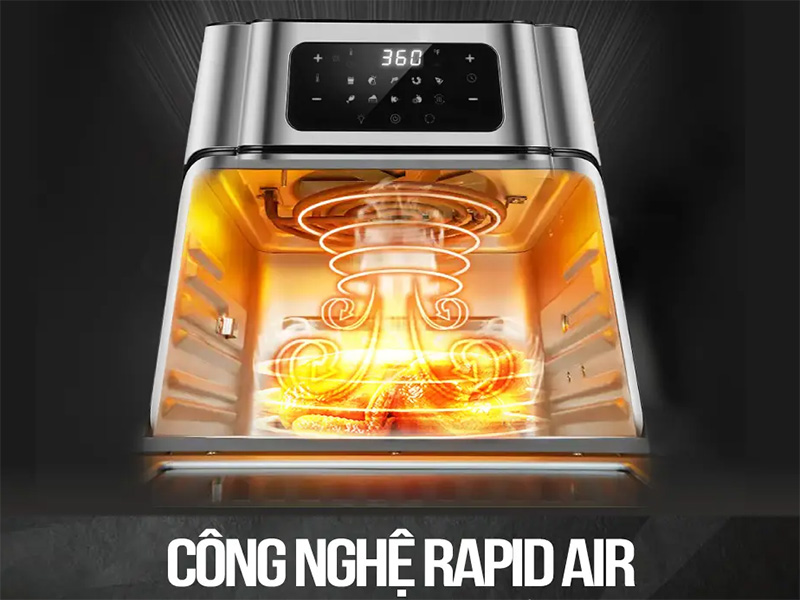 Nồi chiên không dầu điện tử đa chức năng 12 lít Roler RA-3116A