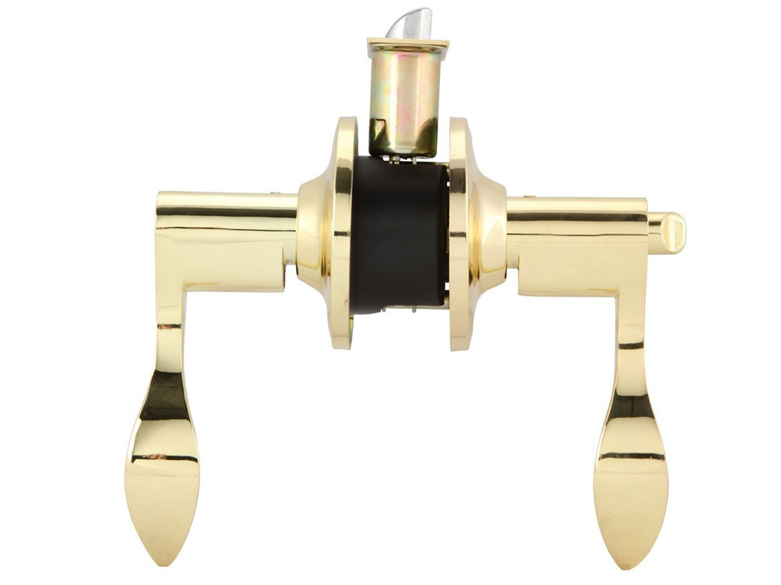 Bộ khóa tay nắm cửa toilet Hafele 489.10.199 màu đồng bóng