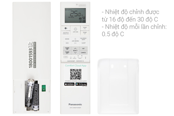 Máy lạnh Panasonic Inverter 1.5 HP CU/CS-XU12ZKH-8